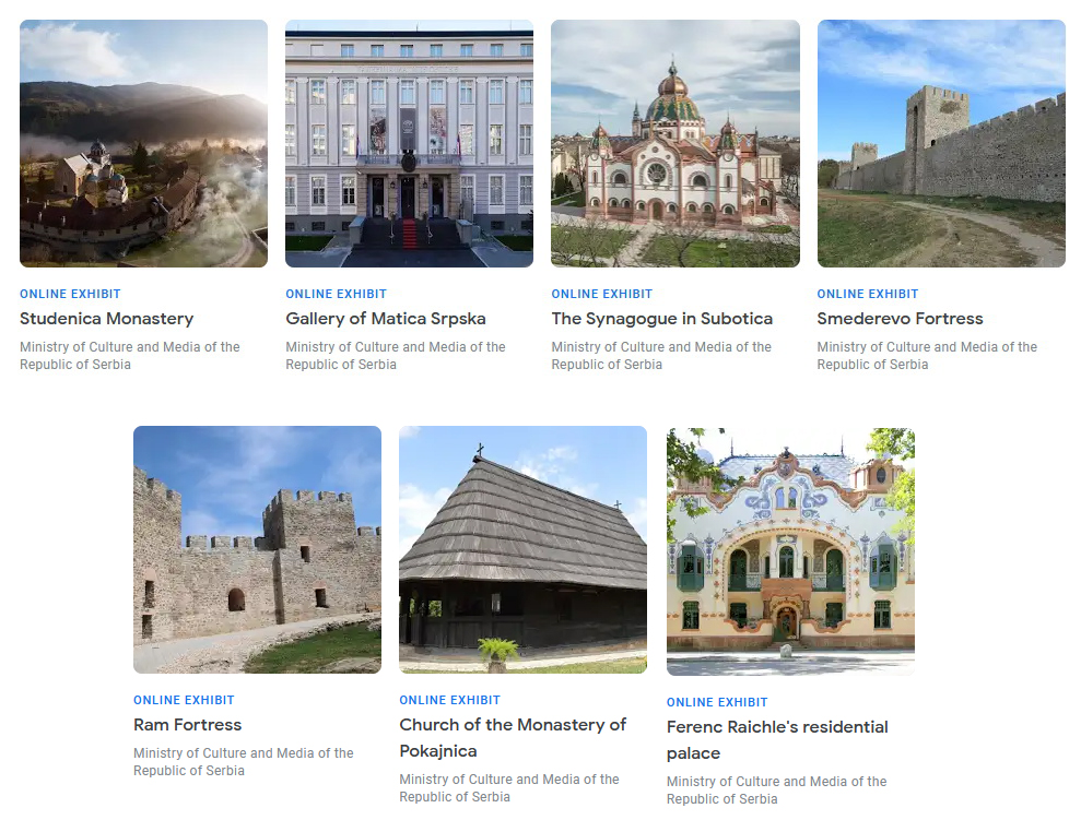 Cultural heritage of Serbia on Google Arts and Culture platform